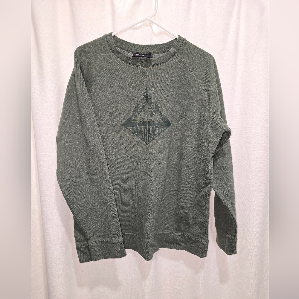 Women's Green Marmot Crew Sweatshirt Large
